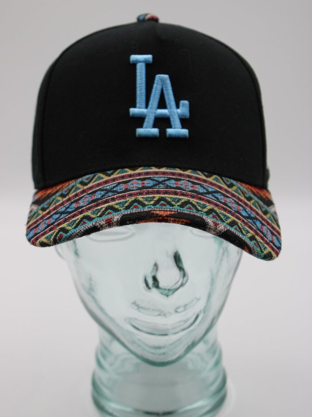 Mitchell & Ness LA Dodgers 40th Anniversary Hat Snapback OS Aztec Pattern Bill